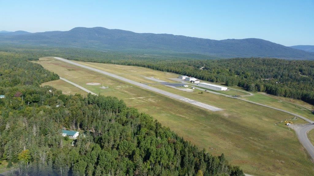 Aerial view of the municipal airport